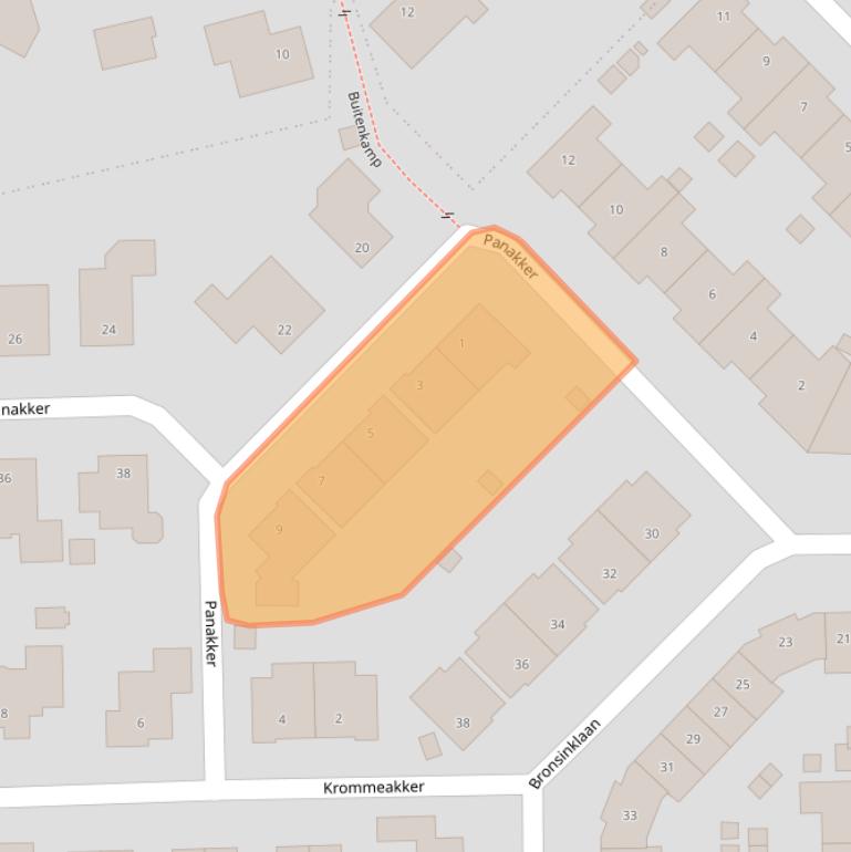 Kaart van postcodegebied 7421GL.