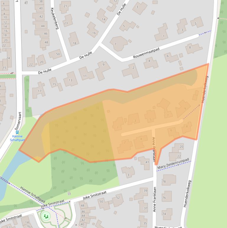 Kaart van postcodegebied 7421HC.