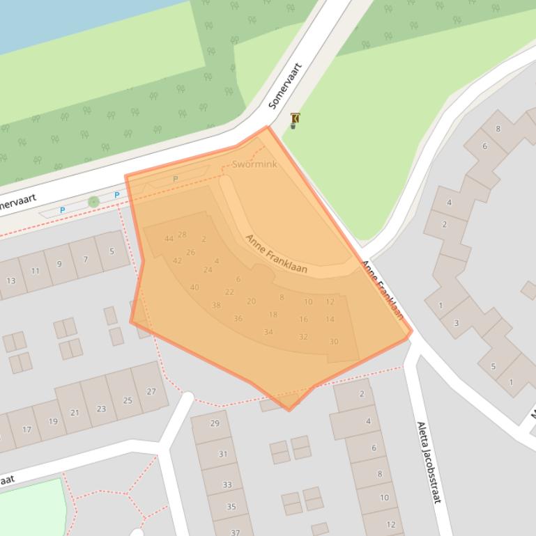 Kaart van postcodegebied 7421HJ.