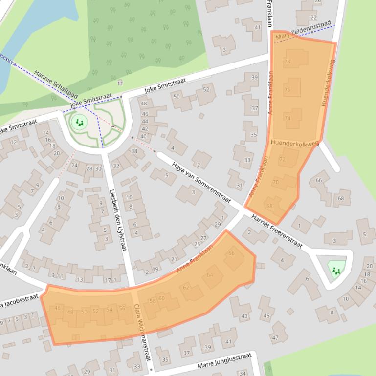 Kaart van postcodegebied 7421HK.