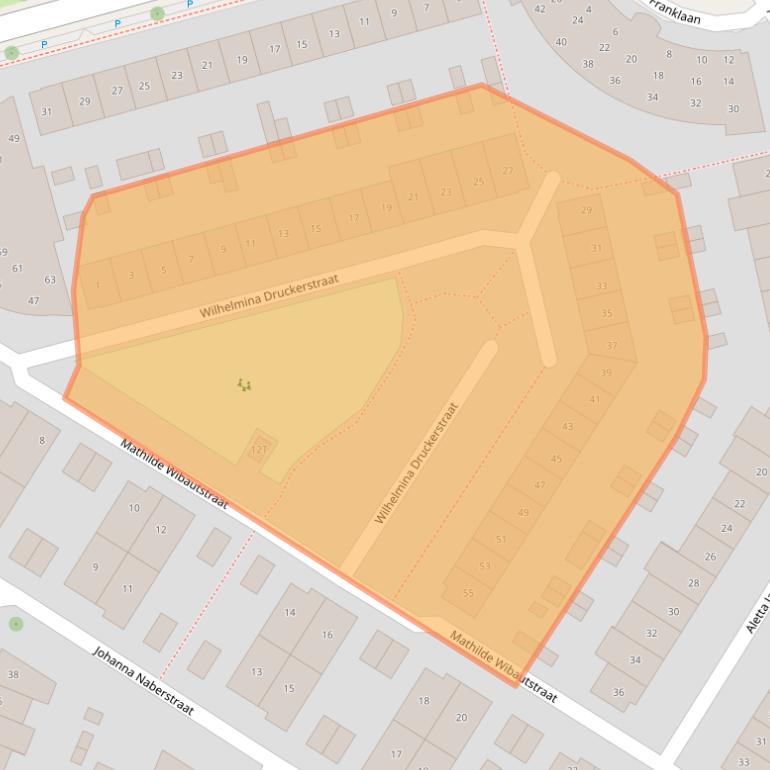 Kaart van postcodegebied 7421HS.