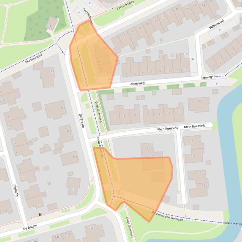 Kaart van postcodegebied 7421KD.