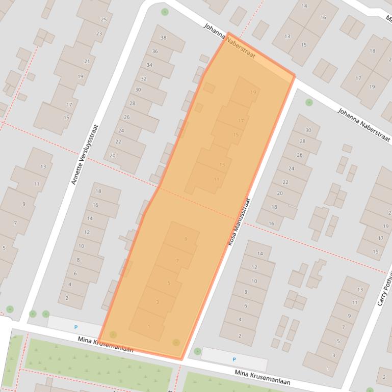 Kaart van postcodegebied 7421LC.