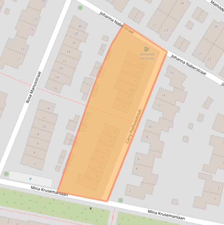 Kaart van postcodegebied 7421LE.