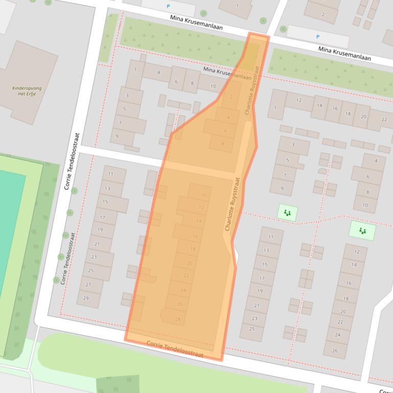 Kaart van postcodegebied 7421LR.