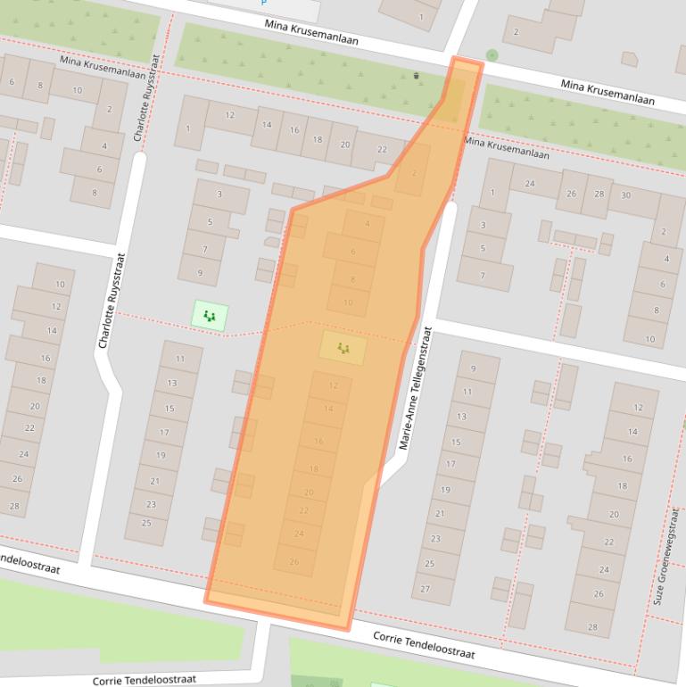 Kaart van postcodegebied 7421LT.