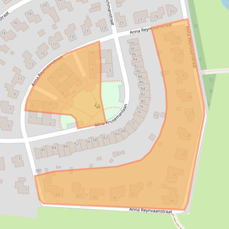 Kaart van postcodegebied 7421LX.