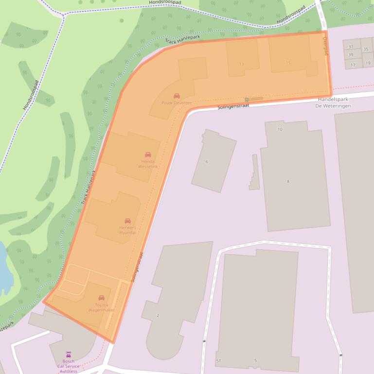 Kaart van postcodegebied 7421ZN.