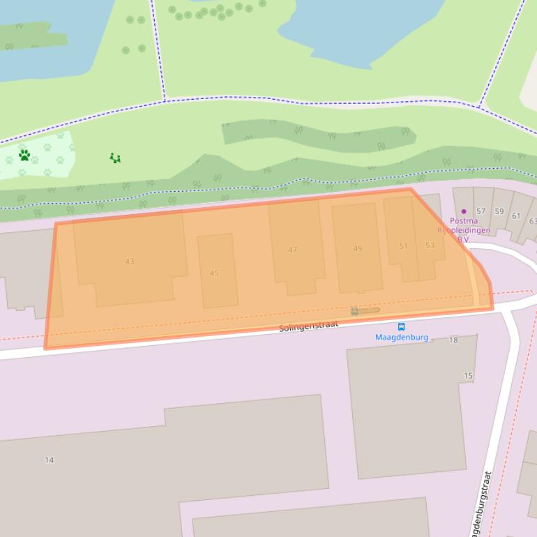 Kaart van postcodegebied 7421ZR.