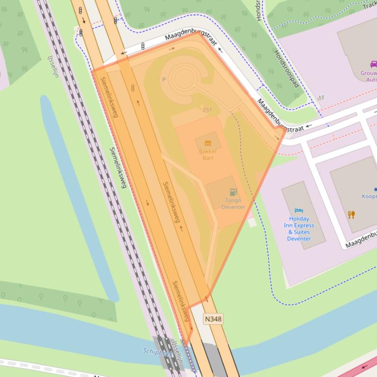 Kaart van postcodegebied 7421ZZ.