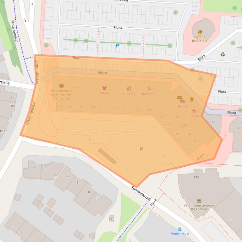 Kaart van postcodegebied 7422LP.