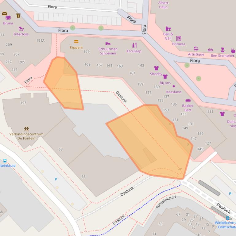 Kaart van postcodegebied 7422LV.