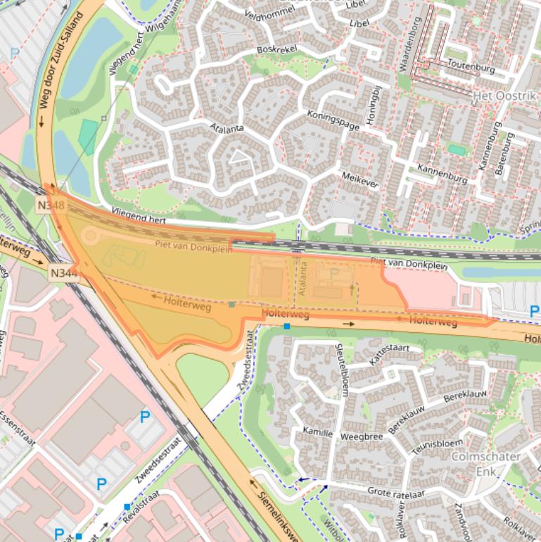 Kaart van postcodegebied 7422LX.