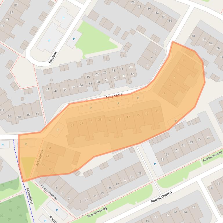 Kaart van postcodegebied 7422MB.