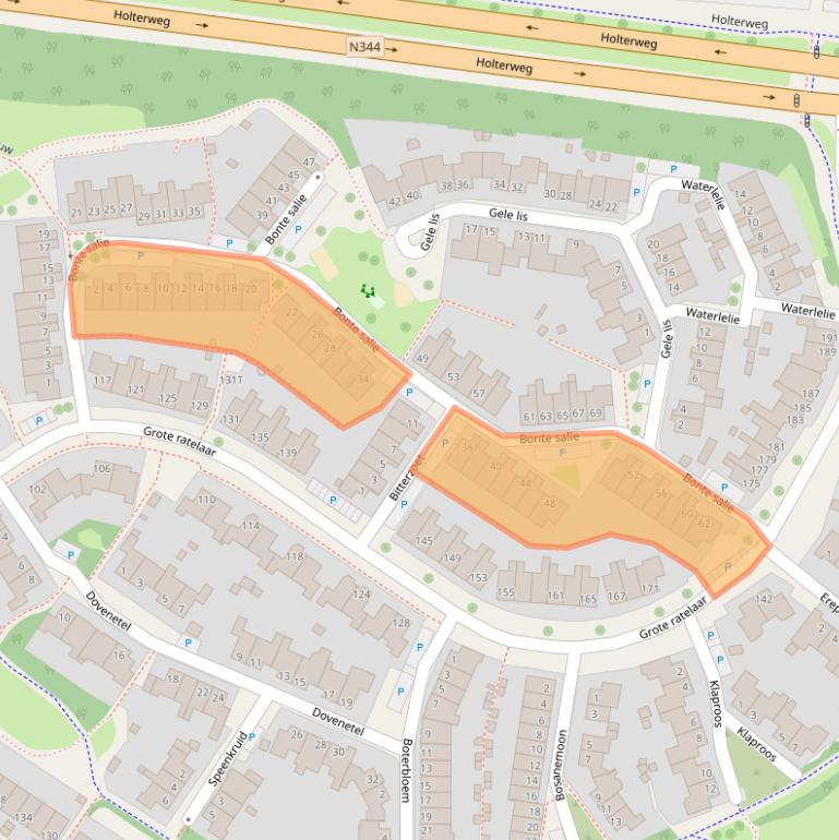 Kaart van postcodegebied 7422MH.