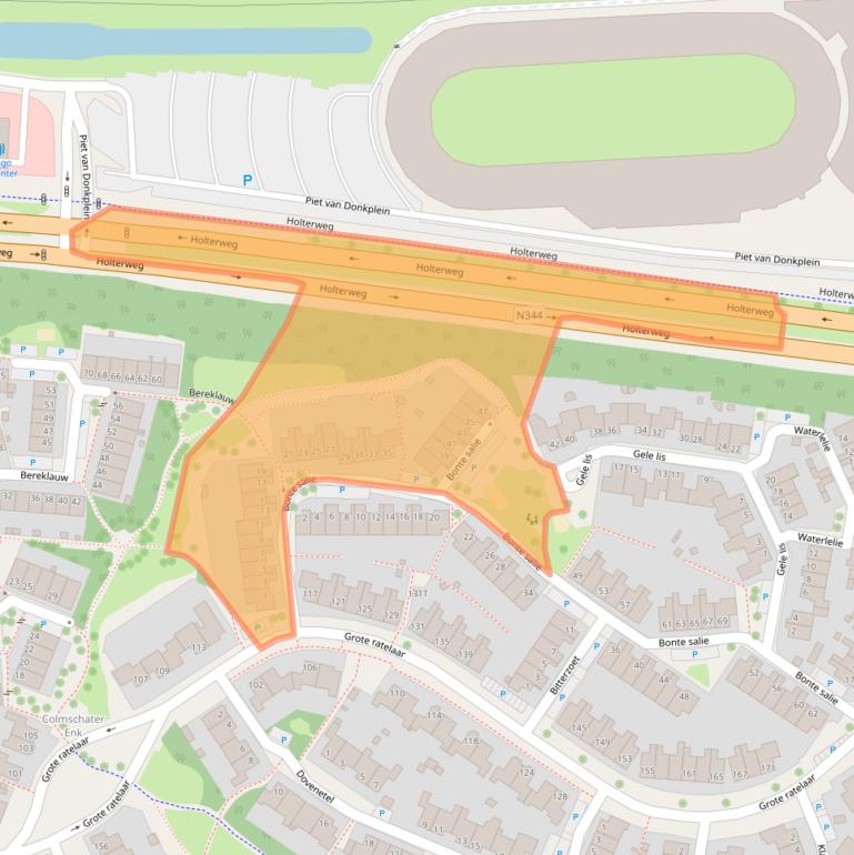 Kaart van postcodegebied 7422MJ.