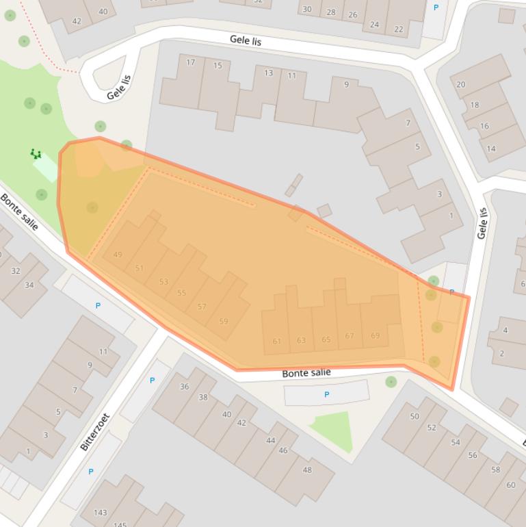 Kaart van postcodegebied 7422MK.
