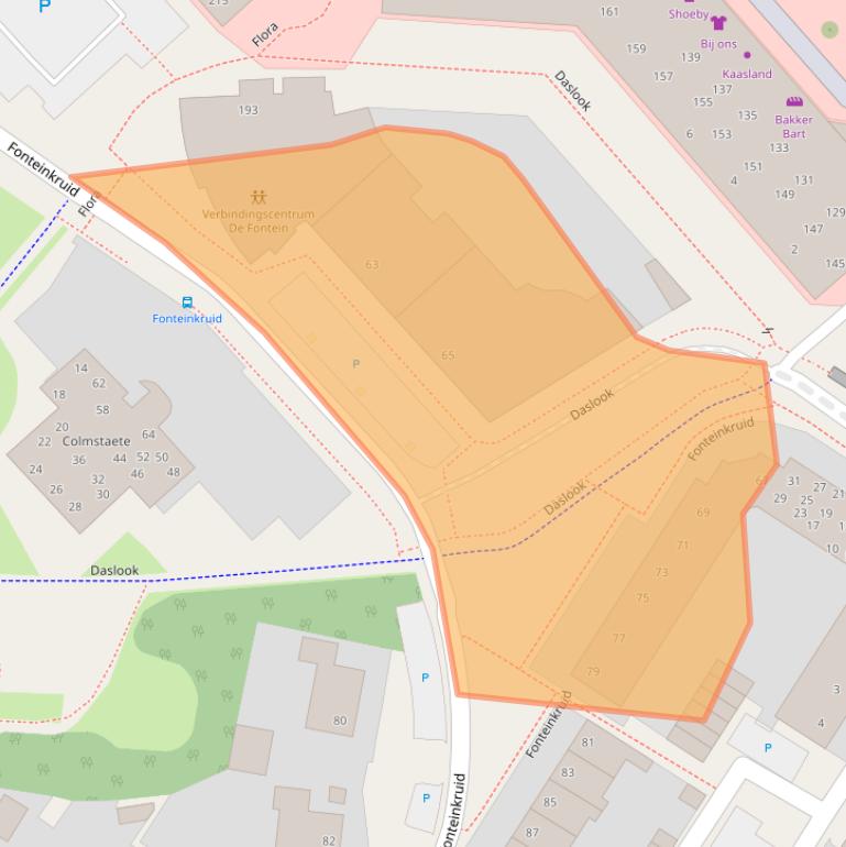 Kaart van postcodegebied 7422MS.