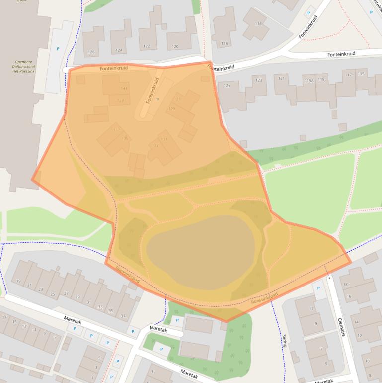 Kaart van postcodegebied 7422MV.