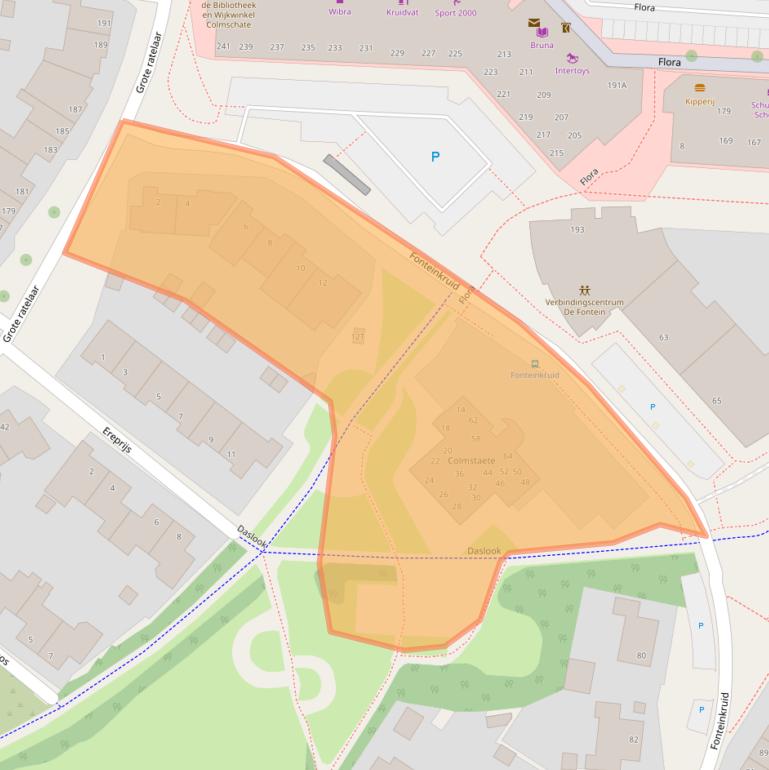 Kaart van postcodegebied 7422MX.
