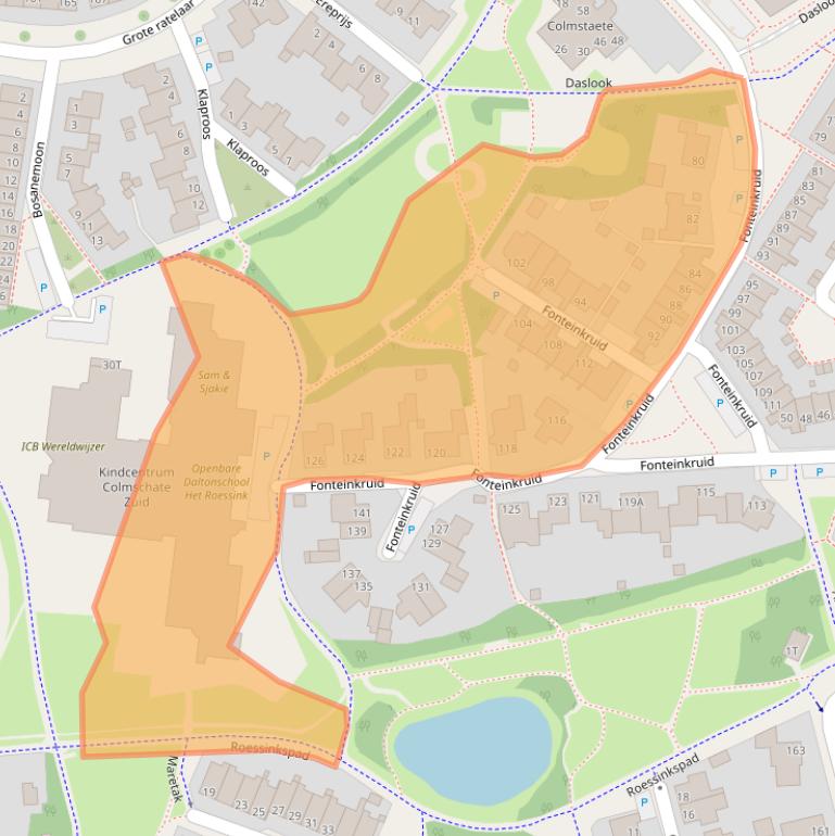 Kaart van postcodegebied 7422MZ.