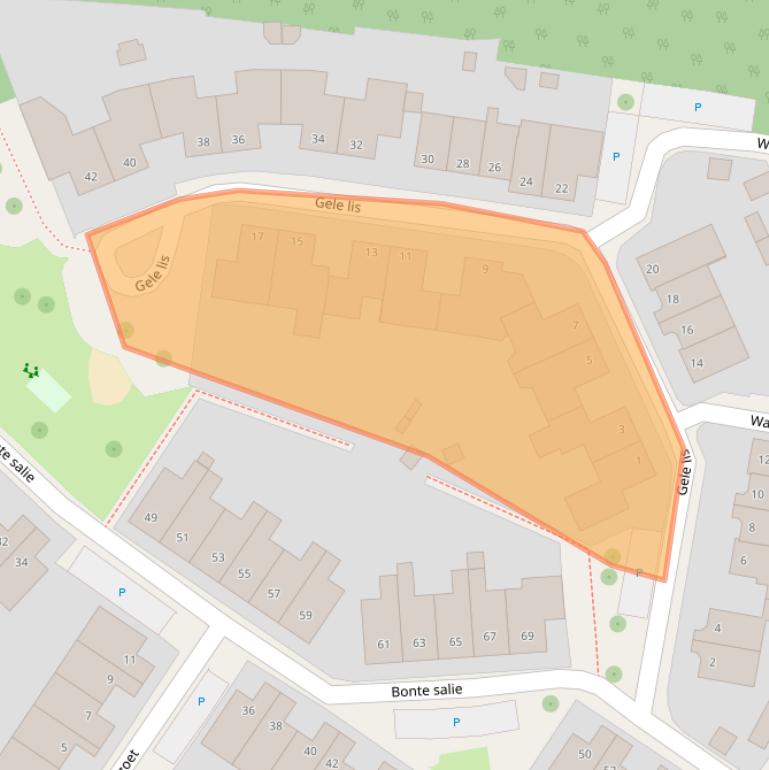 Kaart van postcodegebied 7422NB.
