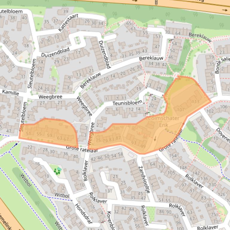 Kaart van postcodegebied 7422NJ.