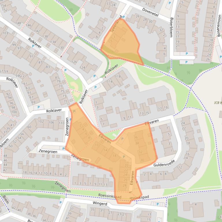 Kaart van postcodegebied 7422NS.