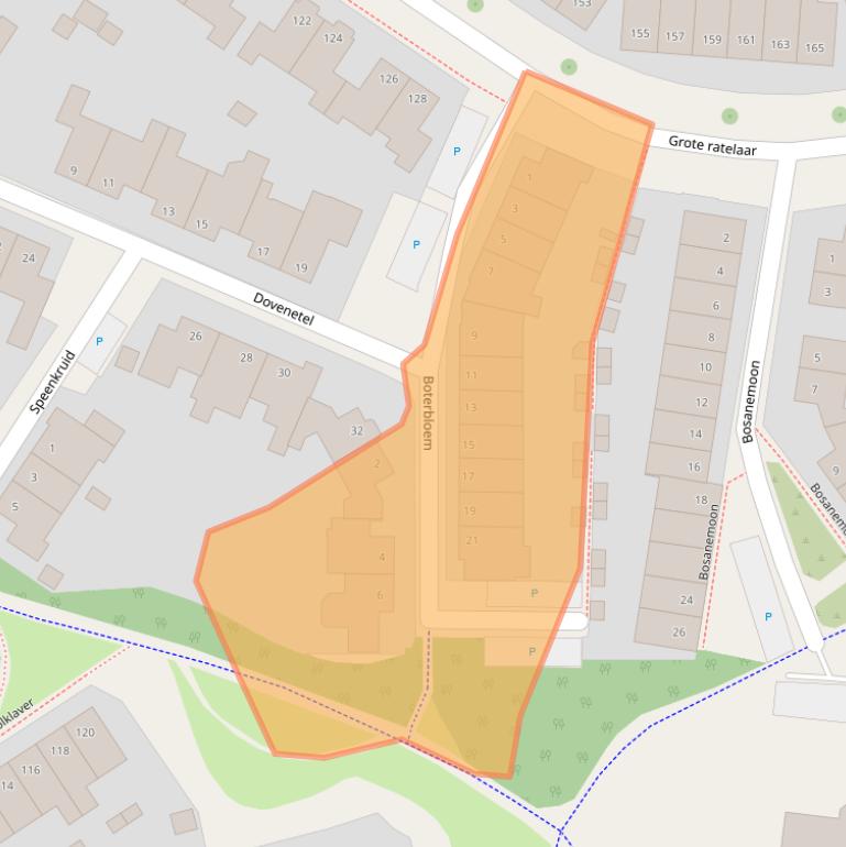 Kaart van postcodegebied 7422NT.