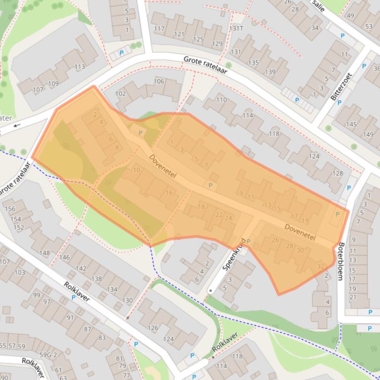 Kaart van postcodegebied 7422NV.