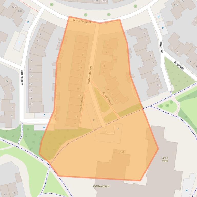 Kaart van postcodegebied 7422NW.