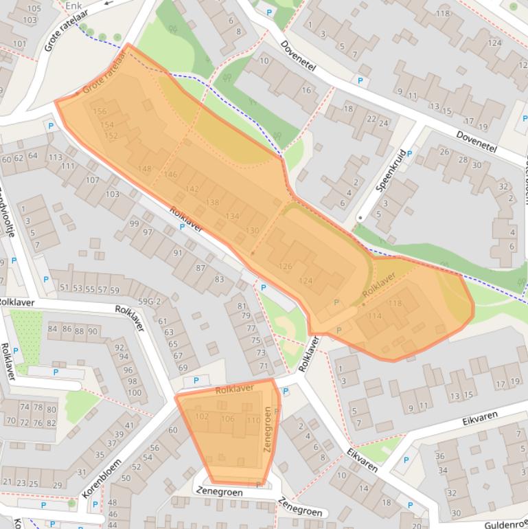 Kaart van postcodegebied 7422RC.