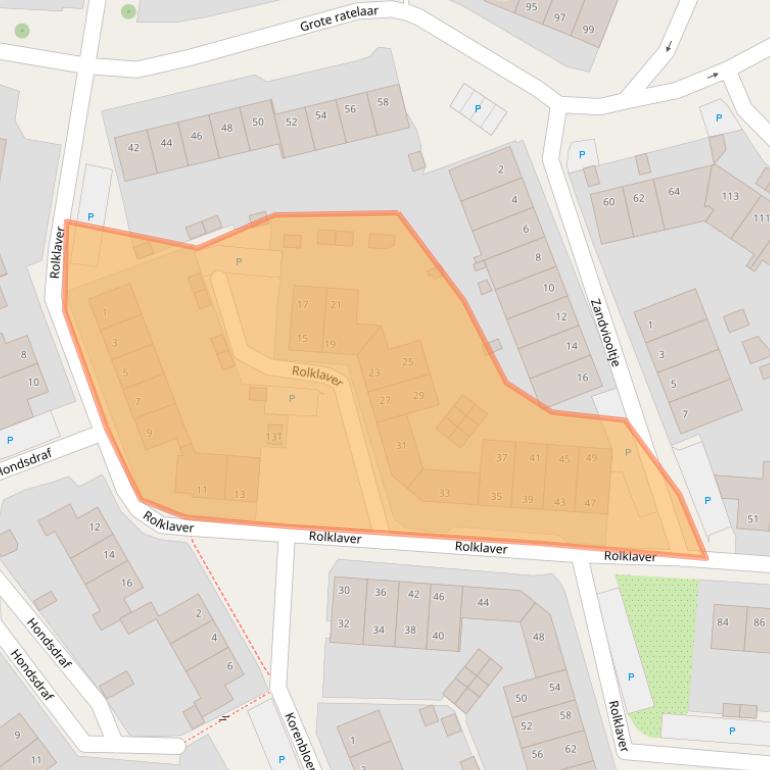 Kaart van postcodegebied 7422RD.