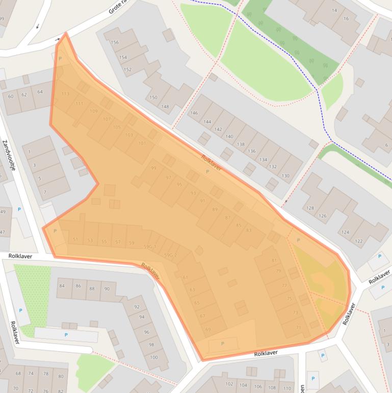 Kaart van postcodegebied 7422RE.