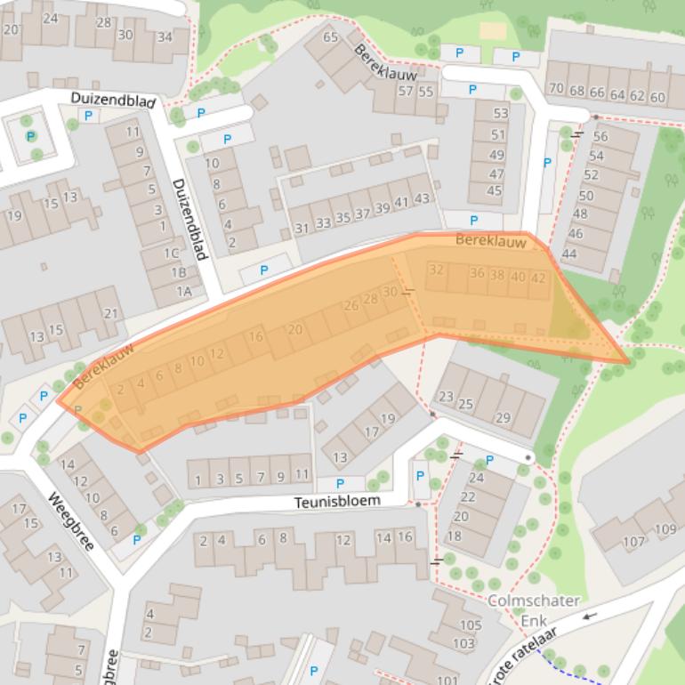 Kaart van postcodegebied 7422SB.