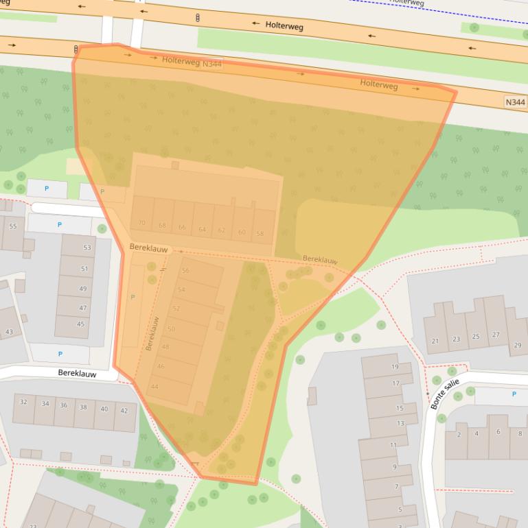 Kaart van postcodegebied 7422SC.