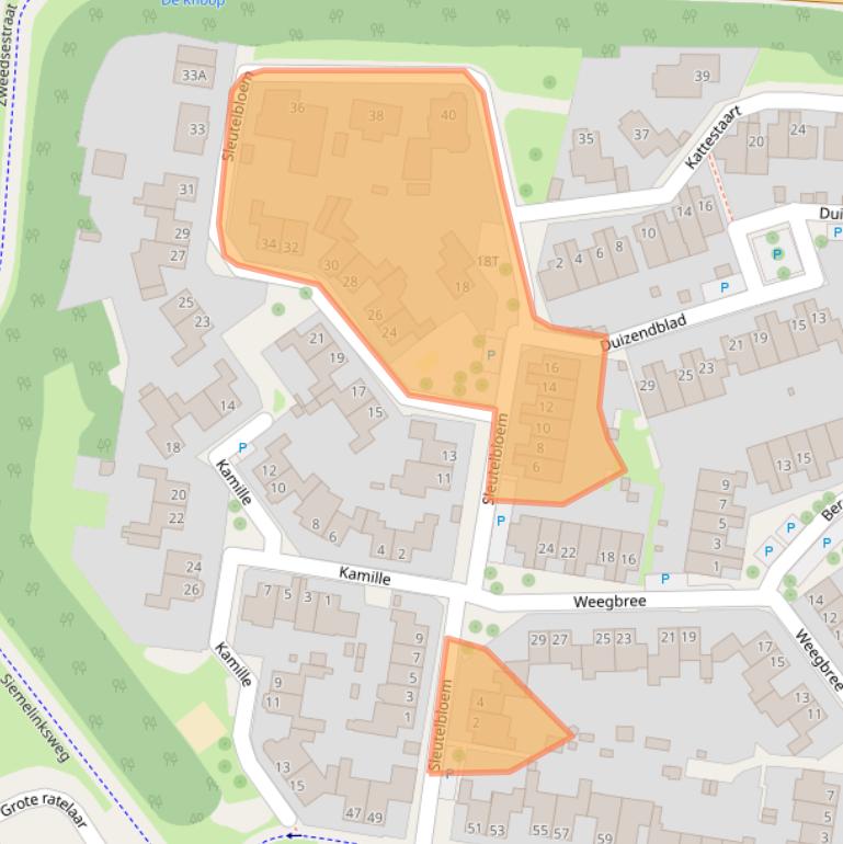 Kaart van postcodegebied 7422SL.