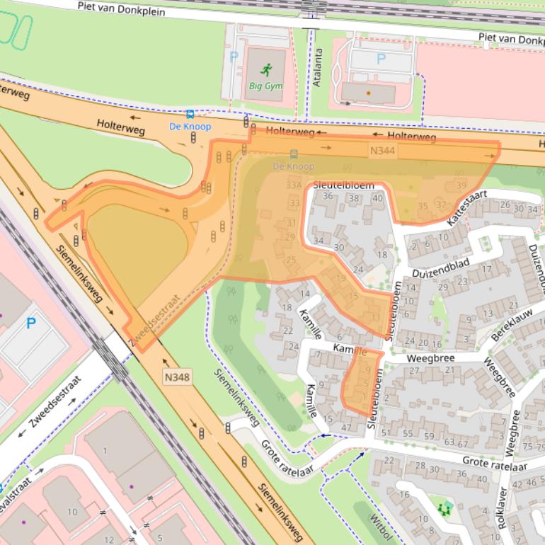 Kaart van postcodegebied 7422SM.