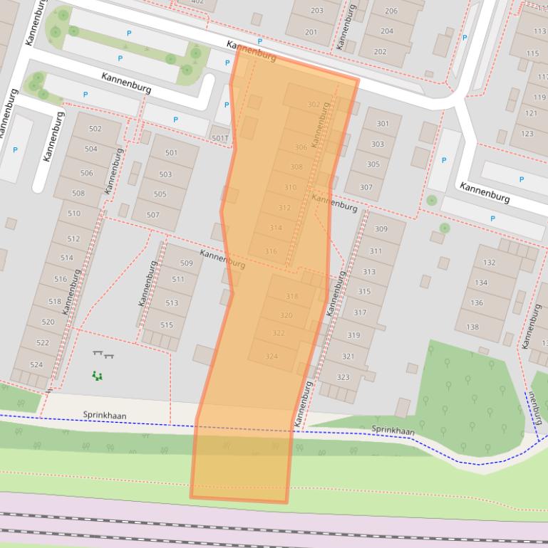 Kaart van postcodegebied 7423AJ.