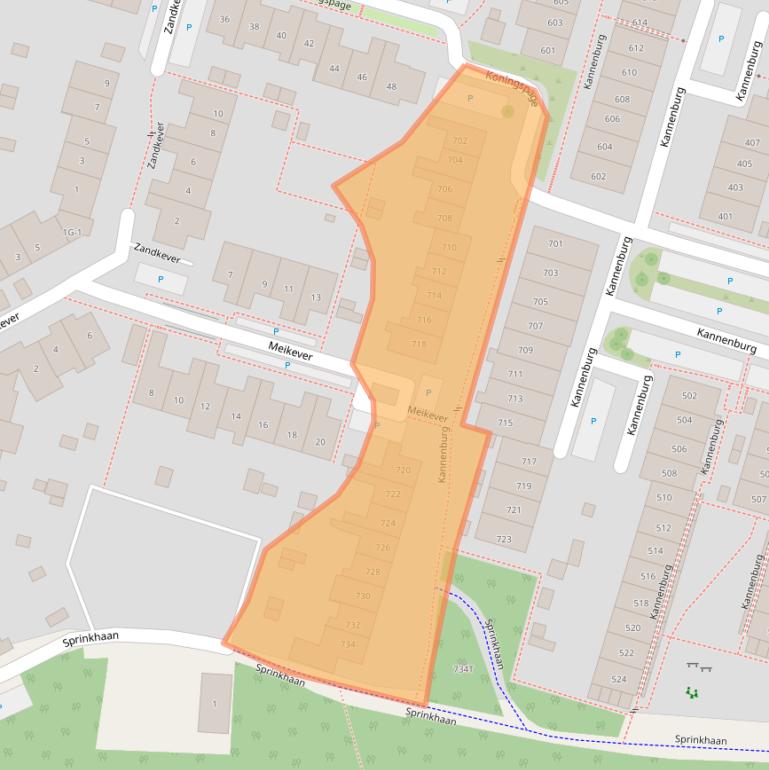Kaart van postcodegebied 7423AN.