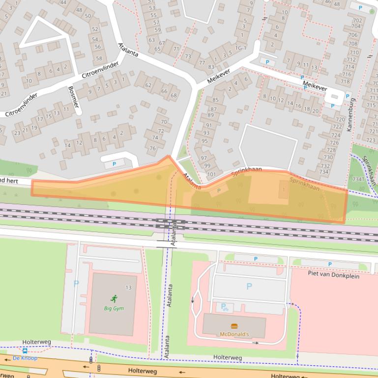 Kaart van postcodegebied 7423AP.