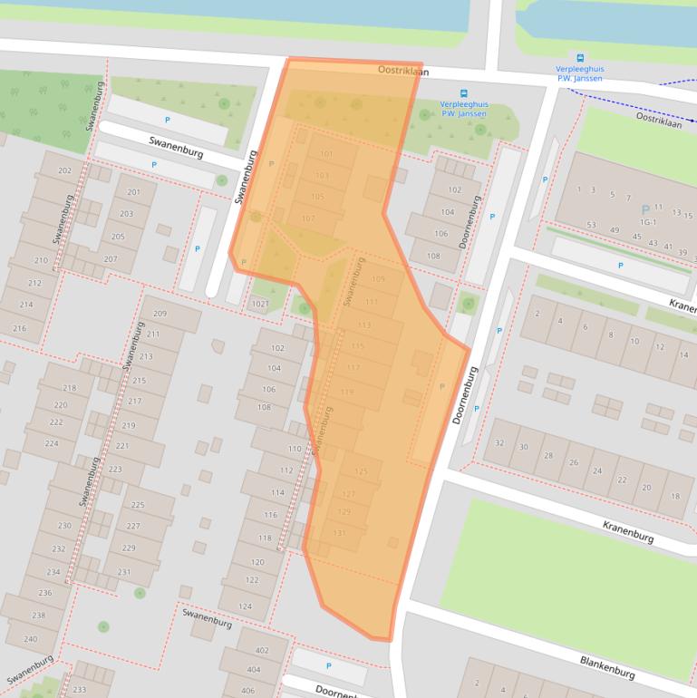 Kaart van postcodegebied 7423BA.