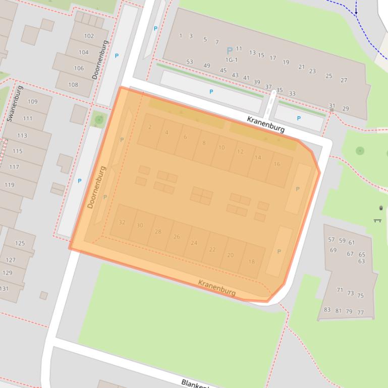 Kaart van postcodegebied 7423BJ.