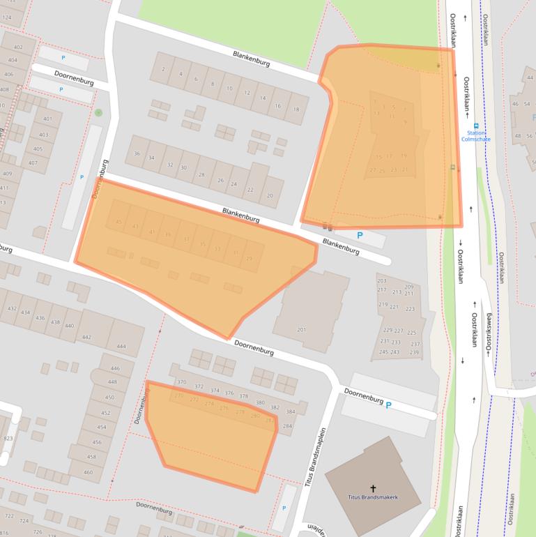 Kaart van postcodegebied 7423BN.