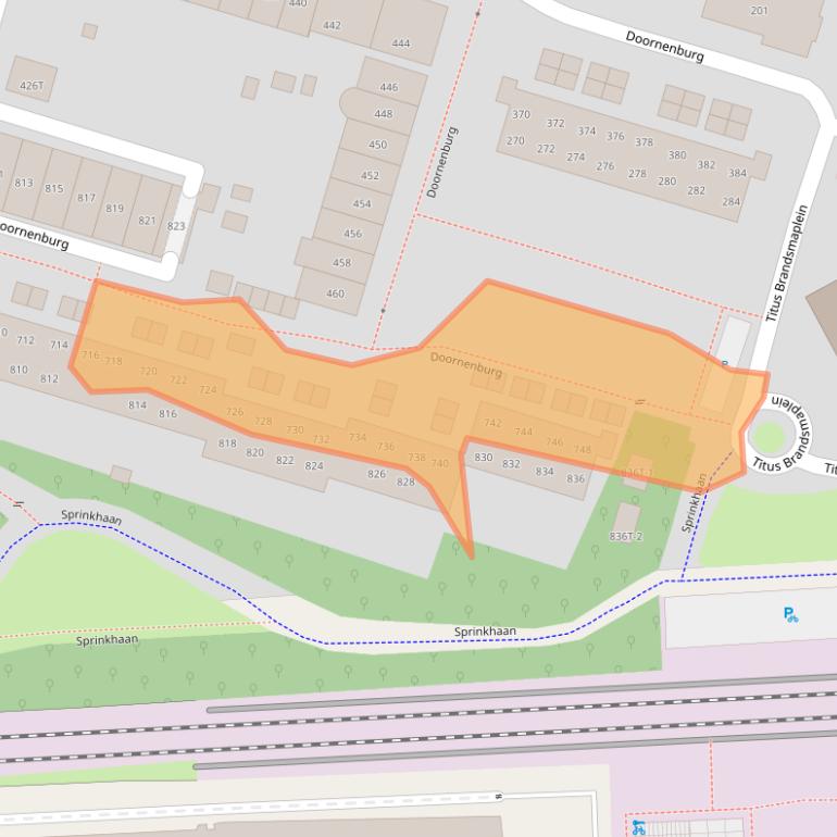 Kaart van postcodegebied 7423BV.