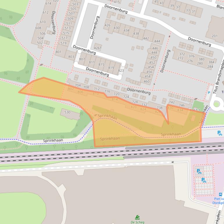 Kaart van postcodegebied 7423BW.