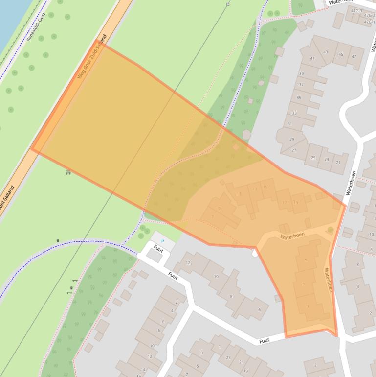 Kaart van postcodegebied 7423CS.