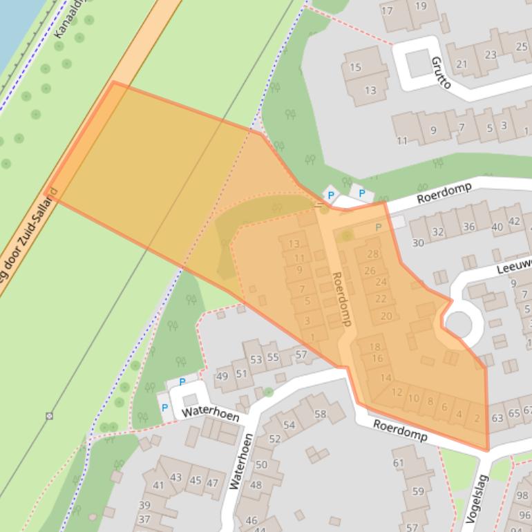 Kaart van postcodegebied 7423CV.