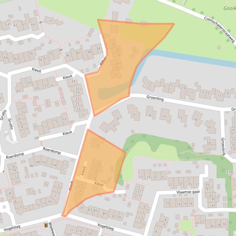 Kaart van postcodegebied 7423DC.