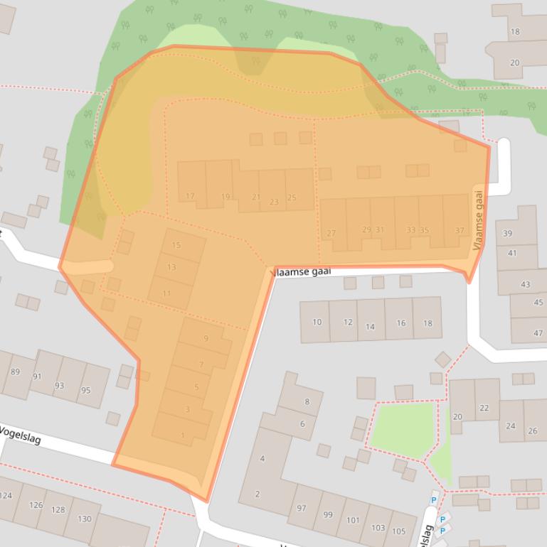 Kaart van postcodegebied 7423DJ.